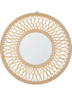 Wandspiegel BACATA in Braun - (W) 60 x (H) 60 x (L) 3 cm