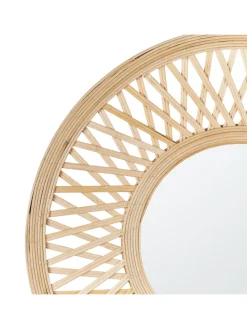 Wandspiegel BACATA in Braun - (W) 60 x (H) 60 x (L) 3 cm