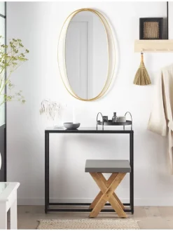 Wandspiegel BESSON in Gold - (W) 55 x (H) 90 x (L) 3 cm