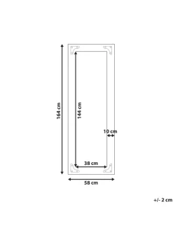 Wandspiegel BLOSVILLE in Braun - (W) 58 x (H) 164 x (L) 5 cm