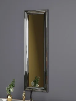 Wandspiegel "Boss" in Transparent/ Silber - (B)30 x (H)90 cm