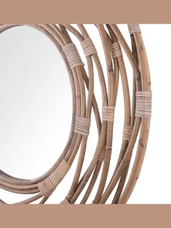 Wandspiegel BURGIS in Braun - (W) 75 x (H) 75 x (L) 3 cm