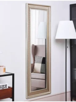 Wandspiegel CASSIS in Silber/Gold - (W) 51 x (H) 141 x (L) 4 cm