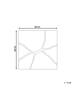 Wandspiegel COOLE in Gold - (W) 80 x (H) 80 x (L) 4 cm