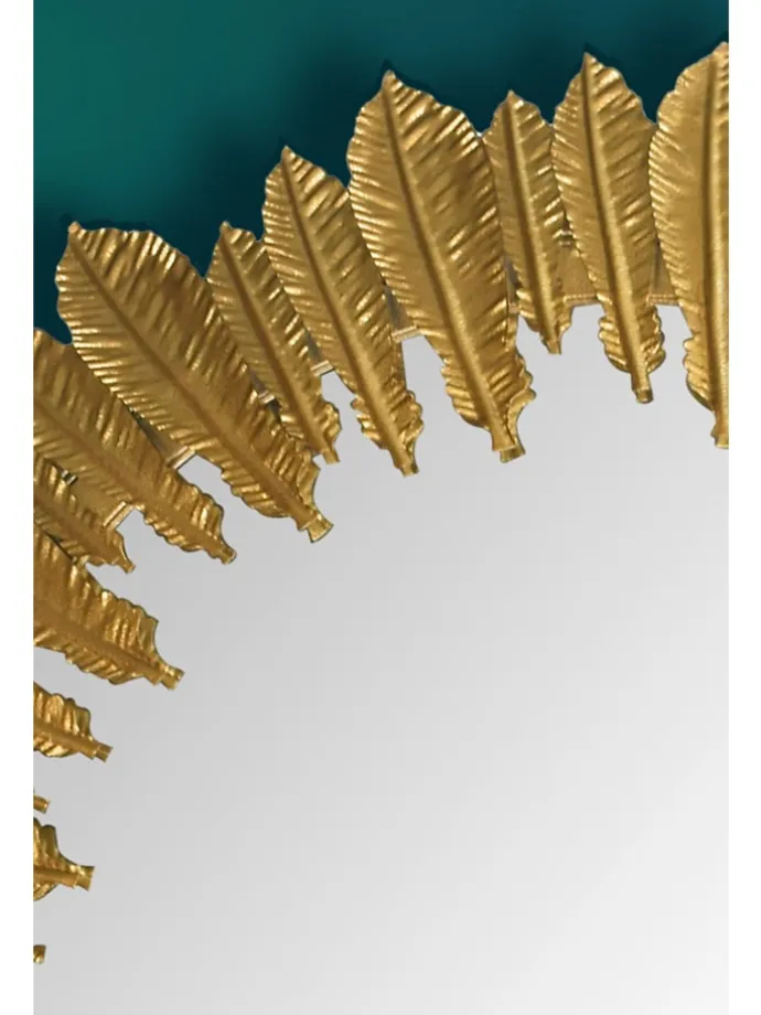 Wandspiegel Federn 68 cm Metall Design Hängespiegel , Eisen