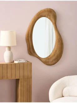 Wandspiegel HOURTIN in Braun - (W) 68 x (H) 100 x (L) 3 cm