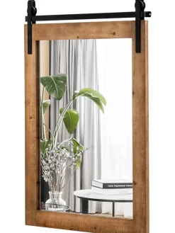 Wandspiegel in Braun