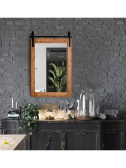 Wandspiegel in Braun