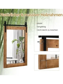 Wandspiegel in Braun