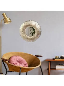 Wandspiegel in Gold - Ø 55 cm