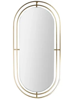 Wandspiegel in Gold - (B)43 x (H)89,5 x (T)1 cm