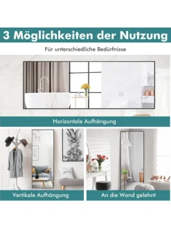 Wandspiegel in Schwarz