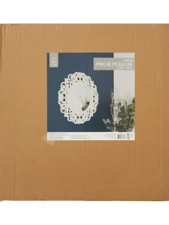 Wandspiegel in Weiß - Ø 60 cm