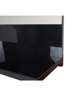 Wandspiegel mit Ablage B19, Schwarz