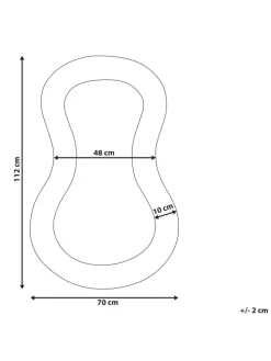 Wandspiegel PLANCHEZ in Rosa - (W) 70 x (H) 112 x (L) 5 cm