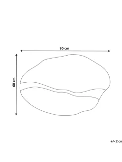 Wandspiegel POIVRES in Gold - (W) 90 x (H) 60 x (L) 4 cm