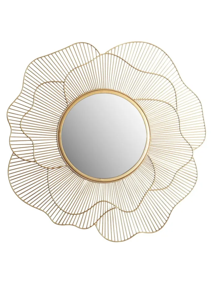 Wandspiegel Rose 77 cm Metall Design Hängespiegel , Eisen