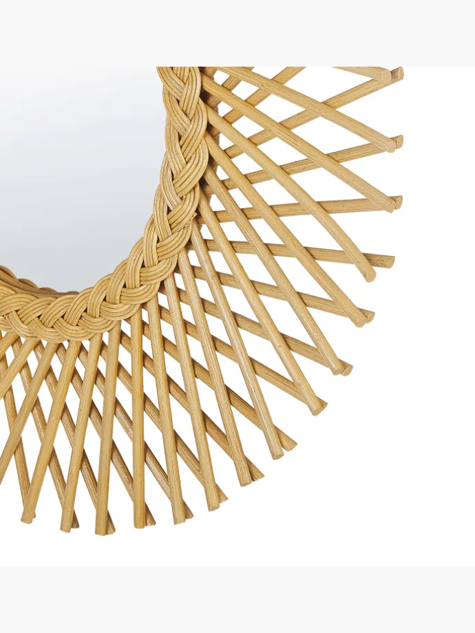 Wandspiegel TAGOLU in Braun - (W) 60 x (H) 60 x (L) 1 cm