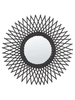 Wandspiegel TAGOLU in Schwarz - (W) 60 x (H) 60 x (L) 1 cm