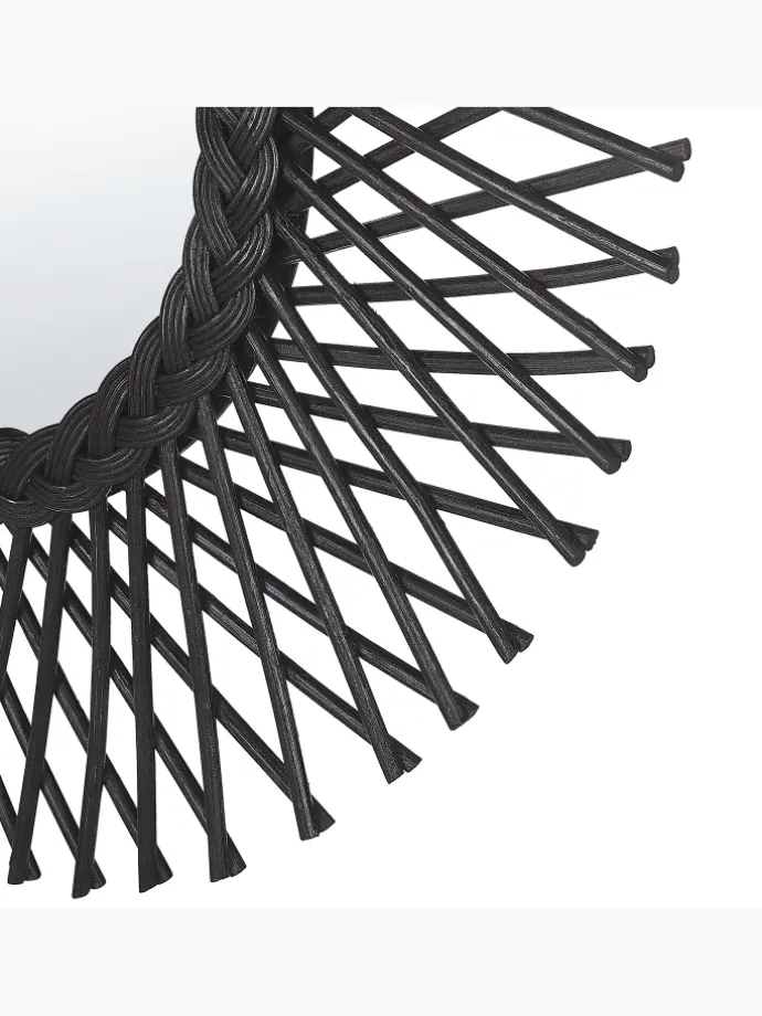 Wandspiegel TAGOLU in Schwarz - (W) 60 x (H) 60 x (L) 1 cm