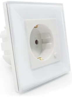 Wandsteckdose "R4054" in Weiß