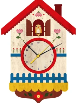 Wanduhr "Cuckoo" in Bunt - (B)40 x (H)40 cm