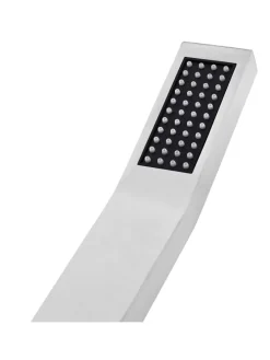 Wannenarmaturen AMBORO in Silber/Schwarz - (W) 3.5 x (H) 20 x (L) 1.5 cm