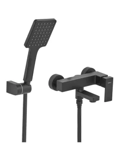 Wannenarmaturen BALNEARIO in Schwarz - (W) 19 x (H) 179 x (L) 14 cm