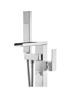 Wannenarmaturen BOYOMA in Silber - (W) 19 x (H) 118 x (L) 15 cm