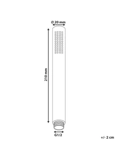 Wannenarmaturen CABUYAL in Schwarz - (W) 2 x (H) 21 x (L) 2 cm