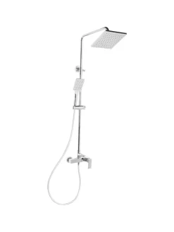 Wannenarmaturen CATAGENA in Silber - (W) 19 x (H) 93 cm