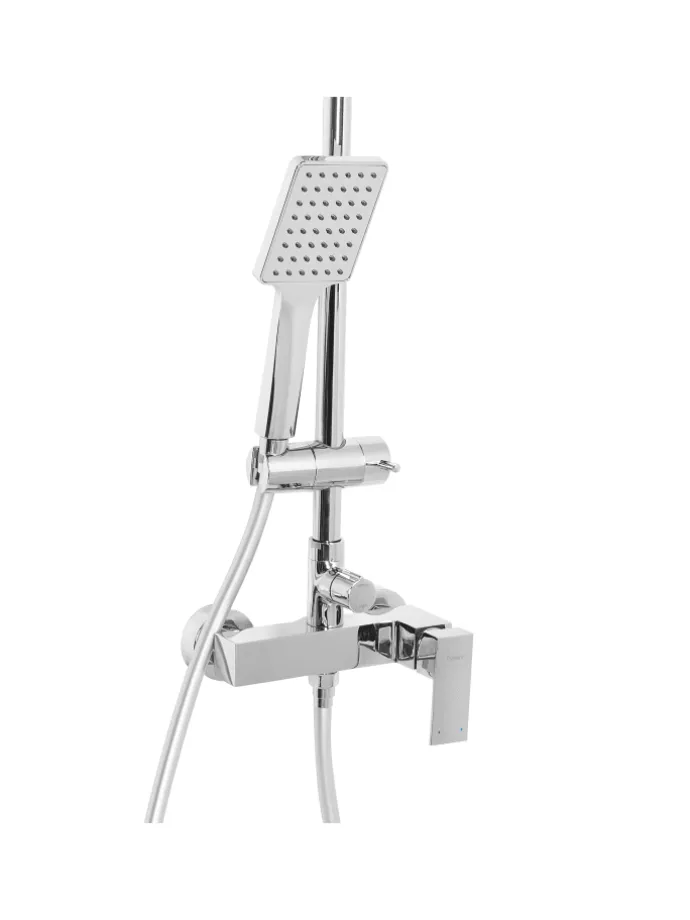 Wannenarmaturen CATAGENA in Silber - (W) 19 x (H) 93 cm