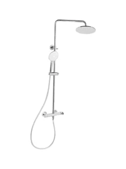 Wannenarmaturen CATAMARCA in Silber - (W) 23 x (H) 85 x (L) 38 cm