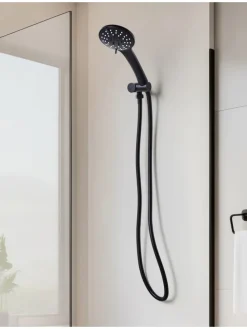 Wannenarmaturen CHURUN in Schwarz - (W) 11 x (H) 25 x (L) 3 cm