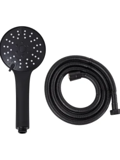 Wannenarmaturen CHURUN in Schwarz - (W) 11 x (H) 25 x (L) 3 cm