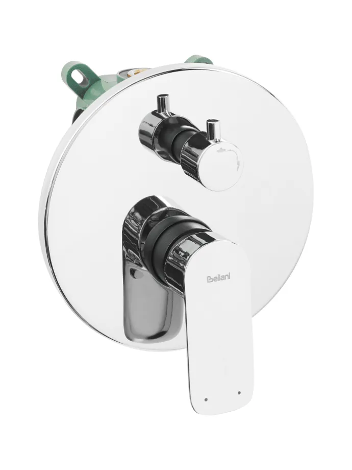 Wannenarmaturen GUARATUBA in Silber - (W) 25 x (H) 175 x (L) 41 cm