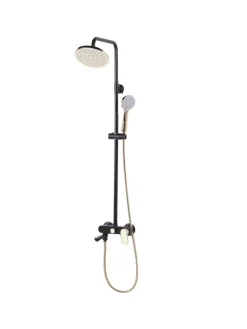 Wannenarmaturen GURARA in Schwarz/Gold - (W) 23 x (H) 83 x (L) 36 cm