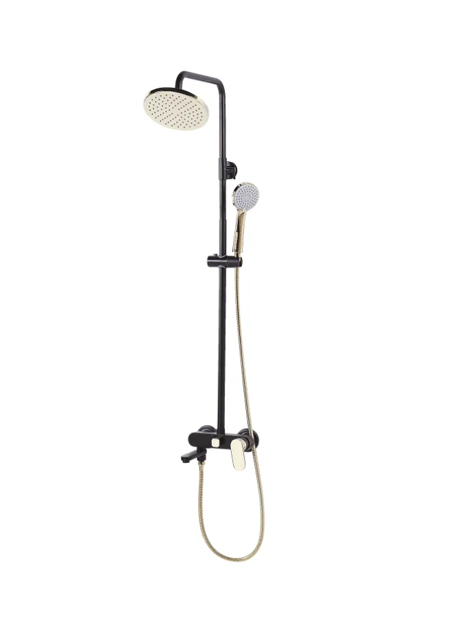 Wannenarmaturen GURARA in Schwarz/Gold - (W) 23 x (H) 83 x (L) 36 cm