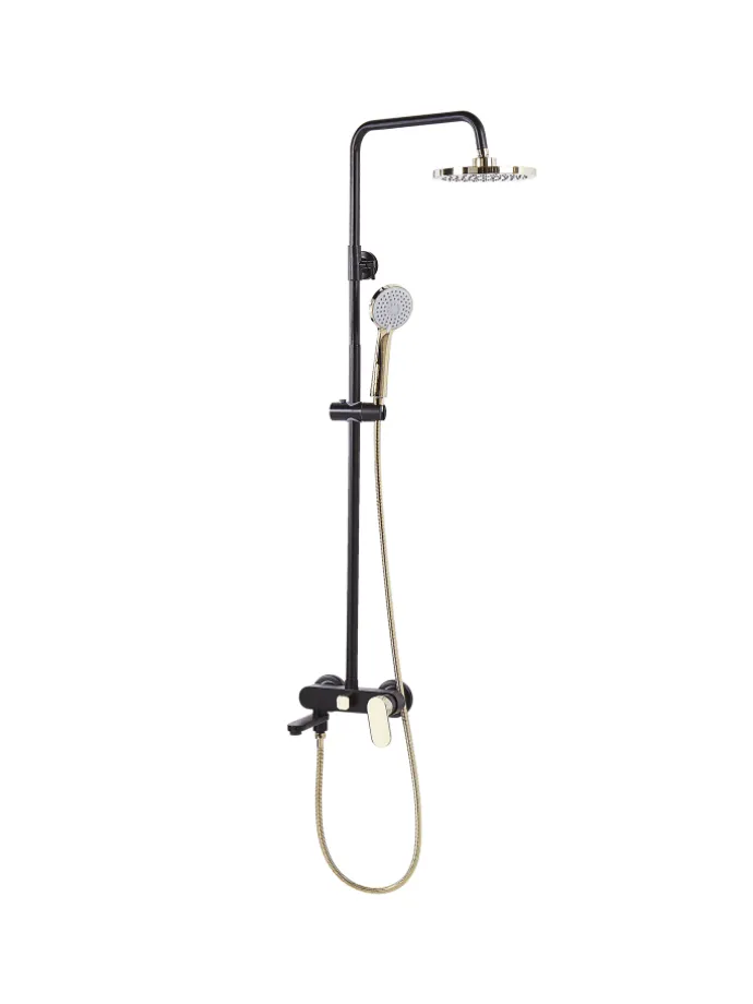 Wannenarmaturen GURARA in Schwarz/Gold - (W) 23 x (H) 83 x (L) 36 cm