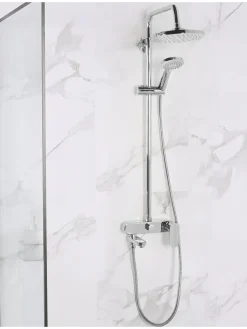 Wannenarmaturen GURARA in Silber - (W) 23 x (H) 83 x (L) 36 cm