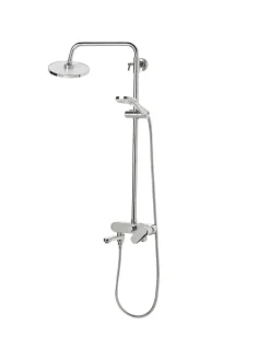 Wannenarmaturen GURARA in Silber - (W) 23 x (H) 83 x (L) 36 cm