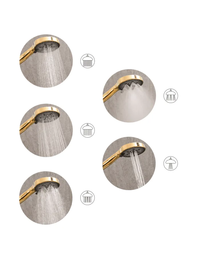 Wannenarmaturen ICHMA in Gold - (W) 12 x (H) 26 x (L) 7 cm