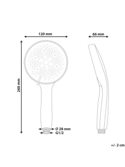 Wannenarmaturen ICHMA in Silber - (W) 12 x (H) 26 x (L) 7 cm