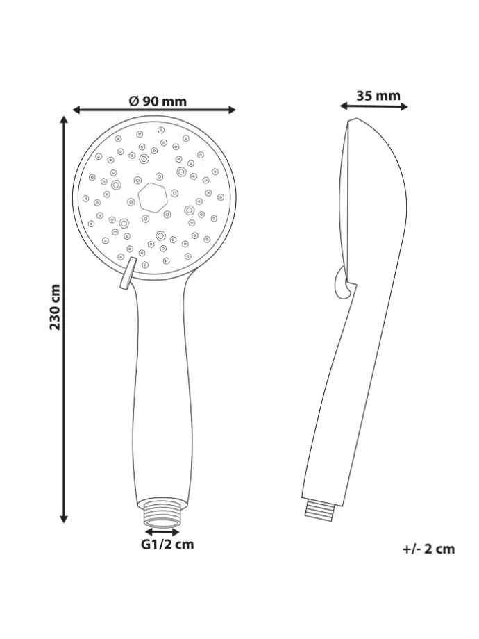 Wannenarmaturen MACAY in Schwarz - (W) 9 x (H) 23 x (L) 4 cm
