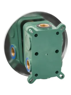 Wannenarmaturen PUELO in Silber - (W) 23 x (H) 180 x (L) 41 cm