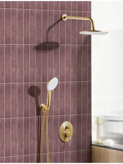 Wannenarmaturen PUELO in Gold - (W) 23 x (H) 180 x (L) 41 cm