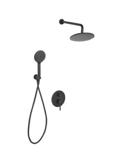 Wannenarmaturen PUELO in Schwarz - (W) 23 x (H) 180 x (L) 41 cm