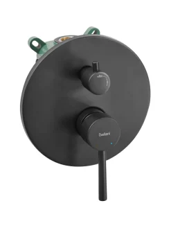 Wannenarmaturen PUELO in Schwarz - (W) 23 x (H) 180 x (L) 41 cm