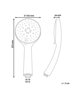 Wannenarmaturen TAMUSHAL in Schwarz - (W) 10 x (H) 23 x (L) 3 cm