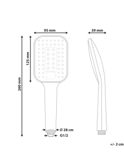 Wannenarmaturen TINGO in Schwarz - (W) 9 x (H) 26 x (L) 6 cm